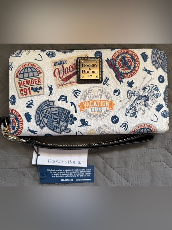 Dooney & Bourke Handbags - Dooney & Bourke Disney Vacation Club Zip Around Wristlet Wallet NWT
